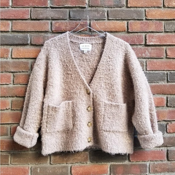 NWOT Le Bon Shoppe Chunky Cardigan - Picture 2 of 5